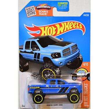 Imagem de Hot Wheels, 2016 HW Hot Trucks, Dodge Ram 1500 [Azul] Exclusivo #144/250