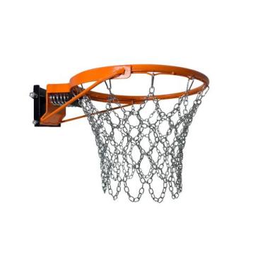Imagem de Aro De Basquete Oficial Retrátil Molas E Rede Corrente Aço - Grecco S/