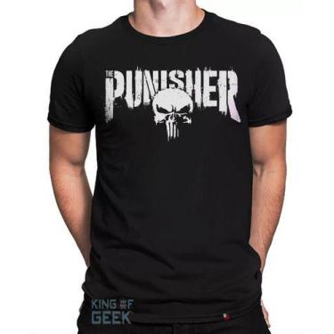 Imagem de Camiseta The Punisher Camisa Justiceiro Série Geek - KING OF GEEK, GG,