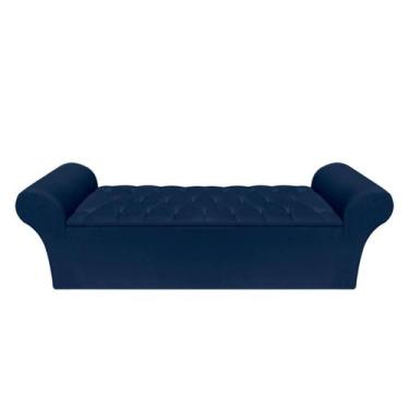 Imagem de Recamier Baú Calçadeira Chaise Quarto King 195cm Madrid - Mance Decor,