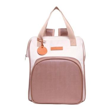 Imagem de Mochila Maternidade Média Pirulitando Térmica Petit Caramelo - Pirulit