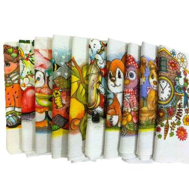 Imagem de Pano de Prato Master Cheff Kit com 20 Peças  - Estampas Sortidas