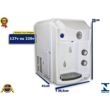 Imagem de Purificador De Água Alcalina Com Ozônio Heoxi Top Life, Branco, 220V