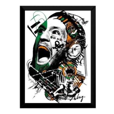 Imagem de Quadro Arte Mma Lutadores Conor Mcgregor Ufc 42x29cm - Fanarte