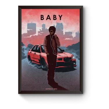 Imagem de Quadro Car Legends Baby Driver Poster Moldurado - Fanarte