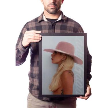 Imagem de Pôster Na Moldura Lady Gaga Foto Quadro Rainha Do Pop - Fanarte