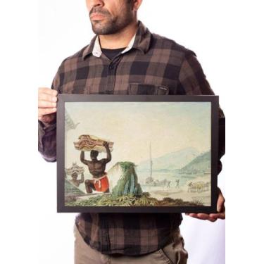 Imagem de Quadro Arte Desembarque De Telhas De Debret Escravidão - Fanarte