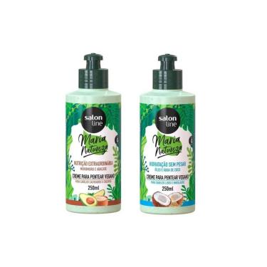 Imagem de Kit com 2 Cremes Para Pentear Maria Natureza Hidratação e Nutrição