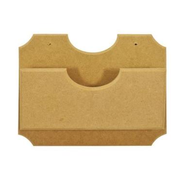 Imagem de Porta Cartas 24x19x5,5 Mdf 6mm Madeira - ATACADÃO DO ARTESANATO MDF