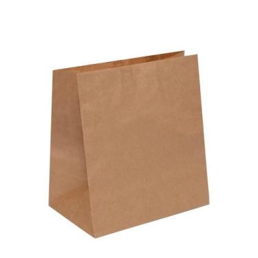 Imagem de 50 Unidades Sacos de papel Kraft para Delivery e Mercado Compras taman