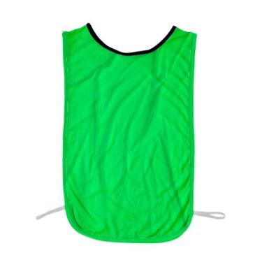 Imagem de Kit C/20 Coletes Infantil de Futebol Treino Jogo Simples 1 Fit, Verde