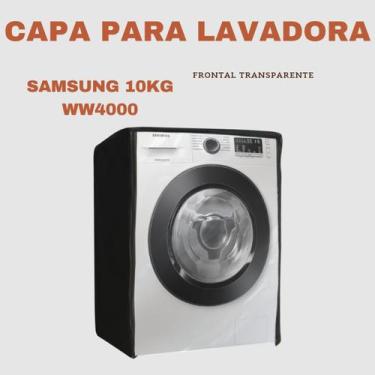 Imagem de Capa para lavadora samsung 10kg ww4000 transparente flex - Capas Flex,
