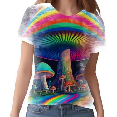 Imagem de Camiseta Camisa Rave Jardim Psicodélico Good Vibe Cogumelo 9 - Enjoy S