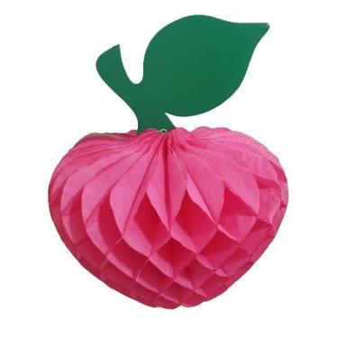 Imagem de Enfeite Maçã N2 Para Festa Carnaval Rosa 45cm - TCHIAN, ÚNICO