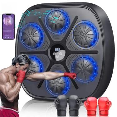 Imagem de Maquina de Boxe Musical, Maquina de Boxe, Box Machine, Máquina de Boxe, Boxe Treino, Boxe Musical, Máquina de Boxe Musical Inteligente de Parede com Caixa de Som - Recarregável Boxe