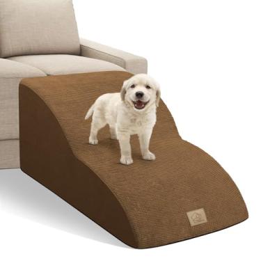 Imagem de MESTUEL Degraus de Escadas Estendidas para Cães Pequenos, Escadas de Cachorro de 2 Camadas para Sofá, Rampa de Escadas para Animais de Estimação para Cães de Perna Curta com Inclinação Suave e Fundo A