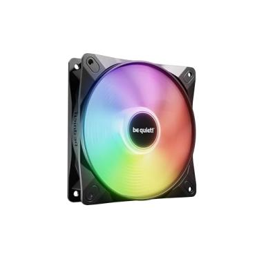 Imagem de be quiet! Ventilador PWM Light Wings LX 120 mm, hub iluminado, lâminas foscas, várias cores e modos, lâminas otimizadas para pressão de ar extraordinária, opção de corrente margarida, rolamento de