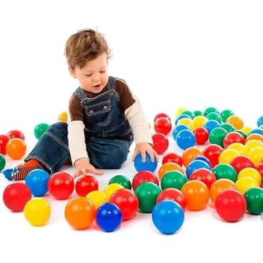 Imagem de Kit com 50 Bolinhas Coloridas para Piscina Infantil - Bolinhas Resistentes e Divertidas para Crianças