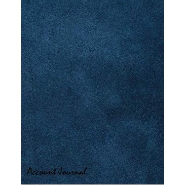Imagem de Account Journal: General Ledger Accounting Notebook With Blue Color Crumpled Leather
