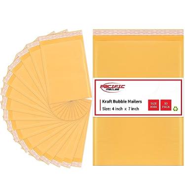 Imagem de Pacific Mailer Envelopes de plástico bolha de adesão forte para pequenas empresas [12 cm x 17,8 cm (tamanho utilizável 10 x 17,8 cm), pacote com 50