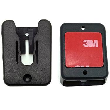 Imagem de LycoGear Suporte universal para microfone de rádio Ham CB com adesivo traseiro, orifícios pré-perfurados e conexão de aba única em T, KLP-X2