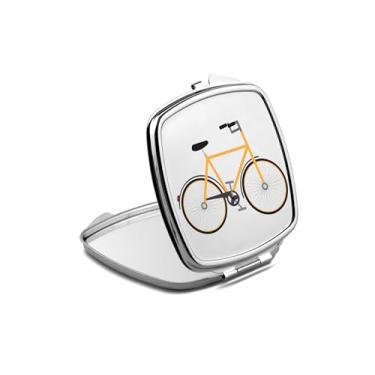 Imagem de SpreadPassion Espelho compacto de bicicleta, amante de presente de bicicleta, espelho fotográfico de bicicleta, espelho de maquiagem de viagem pequeno espelho portátil, espelho de bolso portátil,