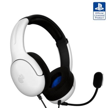 Imagem de Fone de ouvido estéreo com fio Playstation PDP AIRLITE, com cancelamento de ruído, Frost White
