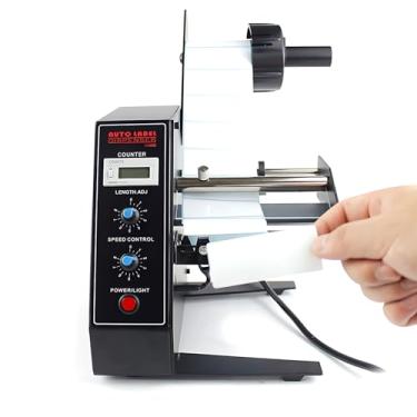 Imagem de Máquina de distribuição de etiquetas inteligente - Descascamento com detecção automática, controle de velocidade/comprimento + contagem em tempo real 0-999999, largura 0,6"-4,9"/5-140 mm, comprim