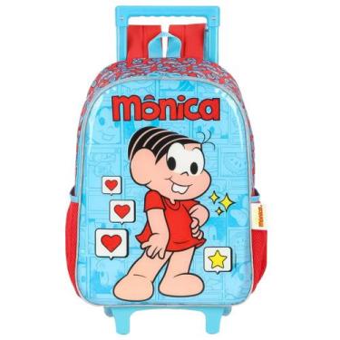 Imagem de Mochila De Rodinhas Escolar Infantil Turma da Mônica Magali - Luxcel, 