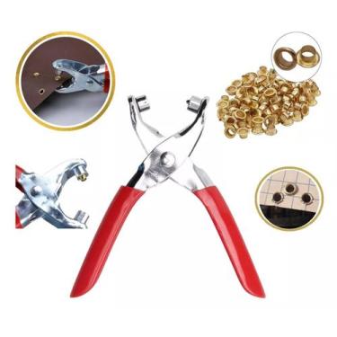 Imagem de Alicate para aplicar Ilhos Eda Excellent 6NT com 100 Ilhoses Cintos, b