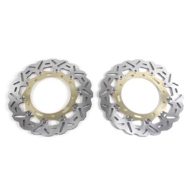 Imagem de Discos de freio dianteiros flutuantes Rotores compatíveis com Kawasaki Ninja 650R EX 650 17-22 ABS inclui, Z650 17-22, Z900 17-22 ABS incluído, Z900RS 18-22, ouro