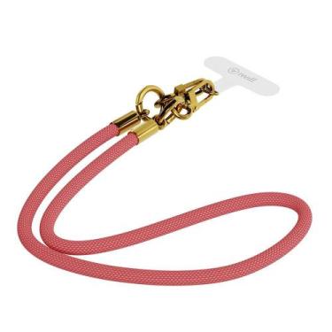 Imagem de Alça Universal Transporte Smartphone Phone Strap Iwill 40cm Salmao c/ 