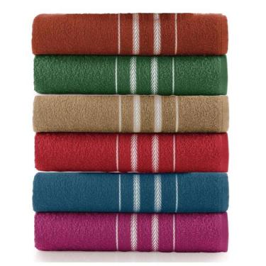 Imagem de Kit 3 Peças Toalha De Banho 100% Algodão Teka Escala, Sortido