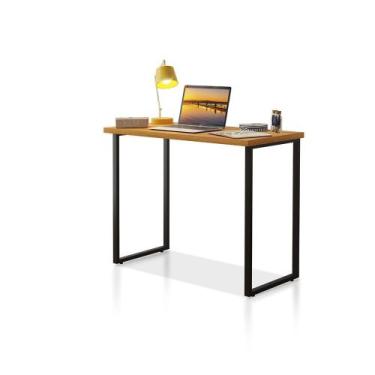 Imagem de Escrivaninha Office 0,76 KLM Móveis, Preto/Canela