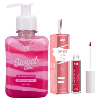 Imagem de Gel Beijável Sweet Glow e Linp Tint Íntimo Rosado natural - Intt
