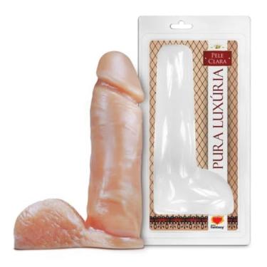 Imagem de Pênis Realístico Maciço Monster 20,5 X 4,7Cm Brinquedo Sexual Dildo Prótese Grossa Prazer Intenso