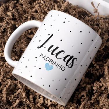 Imagem de Caneca Personalizada de Porcelana Presente Madrinha Padrinho - Castelo