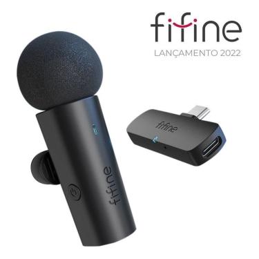 Imagem de Fifine M6 Microfone S/Fio Lapela Para Celular Android 2.4G Homologação: 26571106163
