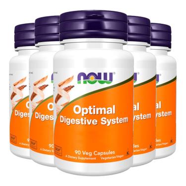 Imagem de Optimal Digestive System Now Foods 90 Veg Cáps Importado 5un