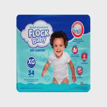 Imagem de Fralda Descartável Flock Baby Dry Comfort Tamanho xg 34 Unidades