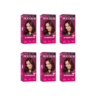 Imagem de Coloraçao Biocolor Creme 5.6 Vermelho Glamuroso-Kit C/6Un