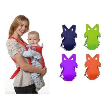 Imagem de Canguru Sling Bolsa Bebe Carregador Mochila - SHM, Vermelho