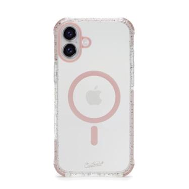 Imagem de Customic Capinha Case Capa para Celular iPhone 16 Plus (6.7”), Impactor Space Anti Impacto Proteção Militar 4 metros contra quedas, Compatível Mag-Safe, Antiamarelamento, Transparente, Rosa