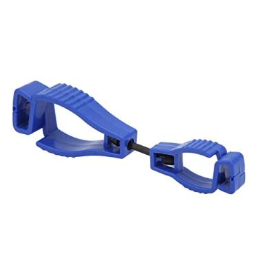 Imagem de Em? 1 Clipe de Luva de Trabalho Anti-perdido, Construção de Plástico, Suporte de Suporte de Luvas de Segurança, Grampo de Mão-de-obra para Uso Versátil, Conveniente e Durável (Azul)