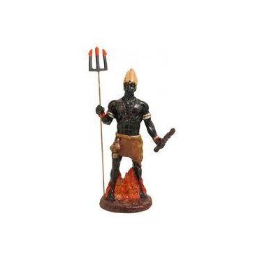 Imagem de Imagem Orixa Exu Escultura Resina Estatua 25 Cm - Lua Mistica