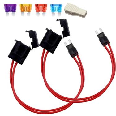 Imagem de Gebildet 2 Conectores Porta-Fusíveis Automotivos Specialized 12-24V 16 Awg, Tipo Lâmina Pequena, Para Painéis De Caixa De Fusíveis Com 4 Fusíveis De Lâmina (3/5/10/15 A)