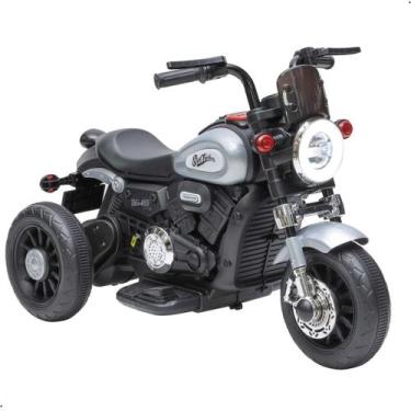 Imagem de Mini Moto Elétrica Infantil Halei 6V Com Luz e Som Zippy, Branco