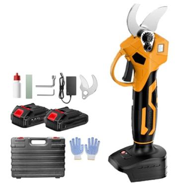 Imagem de Podador De Galhos Eletrico,Podador De Galhos,Podador De Galhos A Bateria,Com Visor Lcd, DiâMetro De Corte De 30 Mm, Tesoura De Poda PortáTil Sem Fio, Para Poda De áRvores E Cortador De Galhos