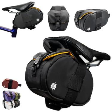 Imagem de Lumiere & Co. Bolsa para assento de bicicleta, bolsa de selim de bicicleta, bolsa de selim de bicicleta, bolsa de bicicleta embaixo do assento, bolsa de selim, bolsa de selim de bicicleta, bolsa