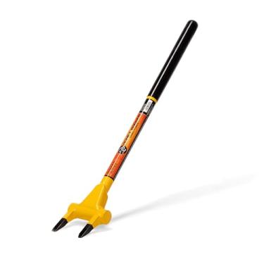 Imagem de Honey Badger Garfo de demolição, barra de trituração de 2 dentes de 66 cm, ferramenta multiuso para pisos, tapumes, acabamentos, drywall, telhados e decks